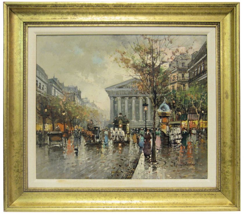 Antoine Blanchard Madeleine Church Paris Oil Painting  