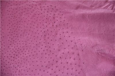 Genuine Exotic Ostrich Skin Lilac 17 SQFT 1st grade New  