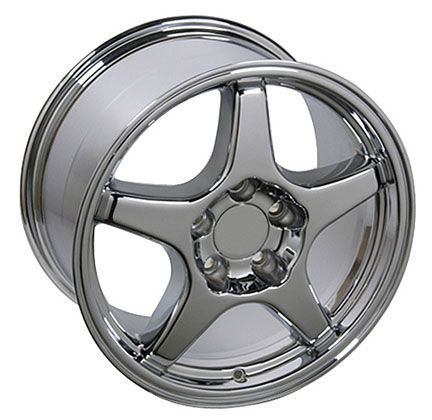 17 x11 Chrome ZR1 Style Rear Wheels Rims Fit Camaro Corvette  