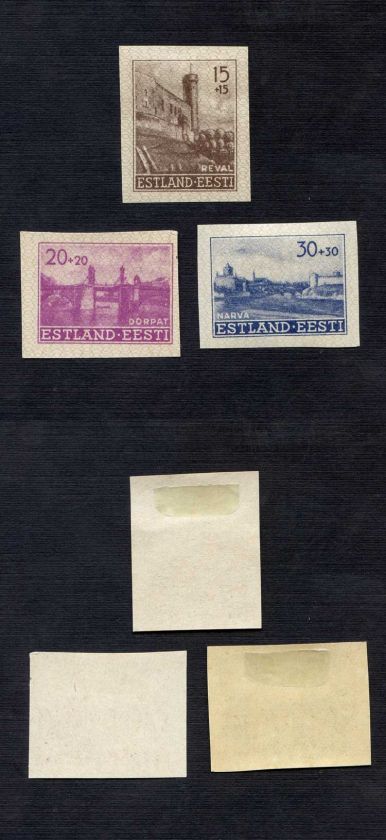 Estonia, 1941, SC NB1 NB3, mint, Eesti, imperf. b4240  