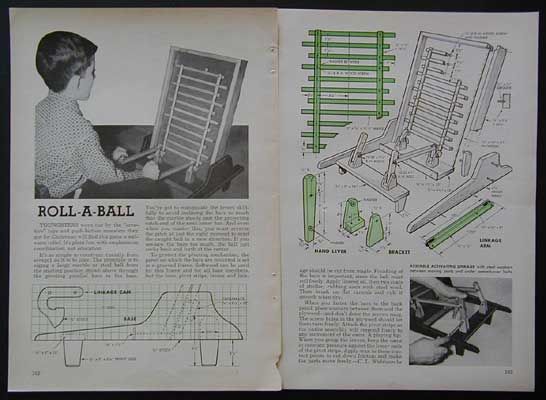 Roll A Ball Tabletop Marble Skill Game easy HowTo PLANS  