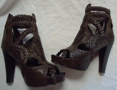 Womens Zigi Soho Brown Gladiator Shoes Size 7.5  