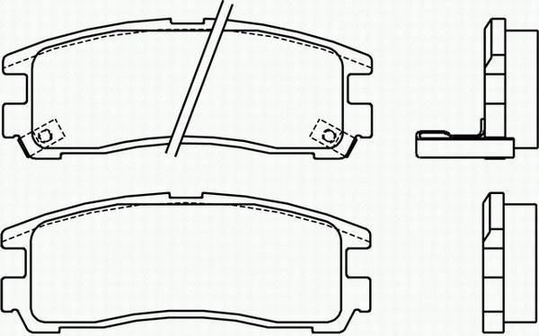 REAR BREMBO BRAKE PADS MITSUBISHI PAJERO PININ H6 W H7 1.8 01   