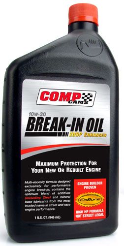 Comp Cams 1590 10W30 Break In Motor Oil with Zinc & Phosphorus