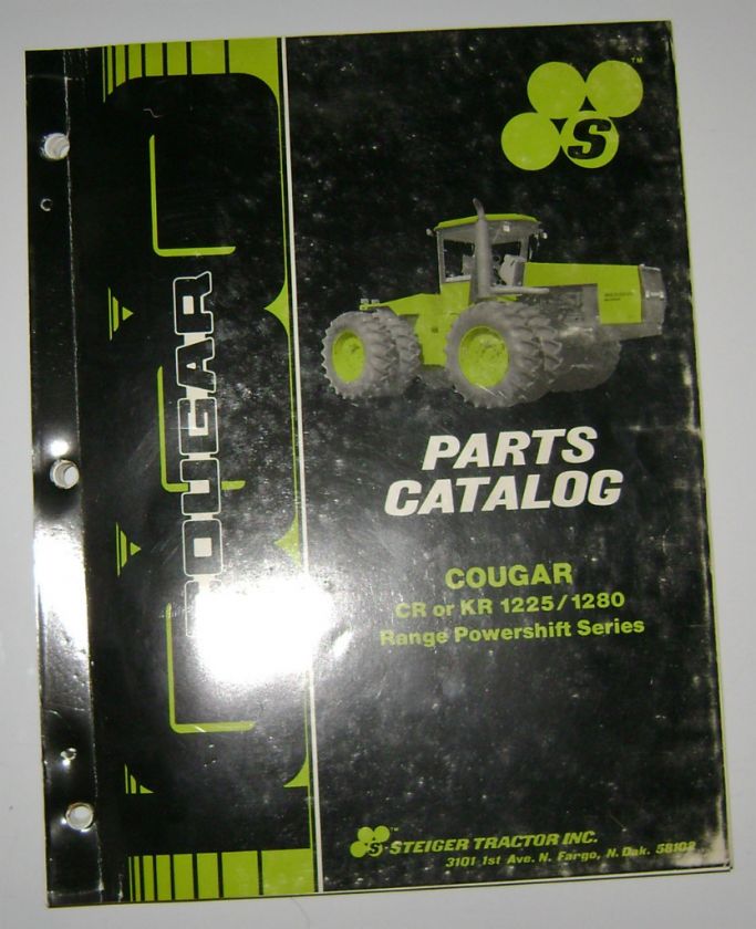 Steiger Cougar CR KR 1225 1280 Tractor Parts Catalog  