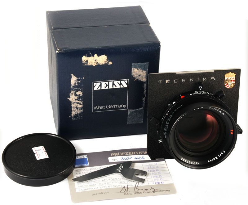 Rare* Carl Zeiss Planar T* 135MM F/3.5 fit Linhof 4x5  