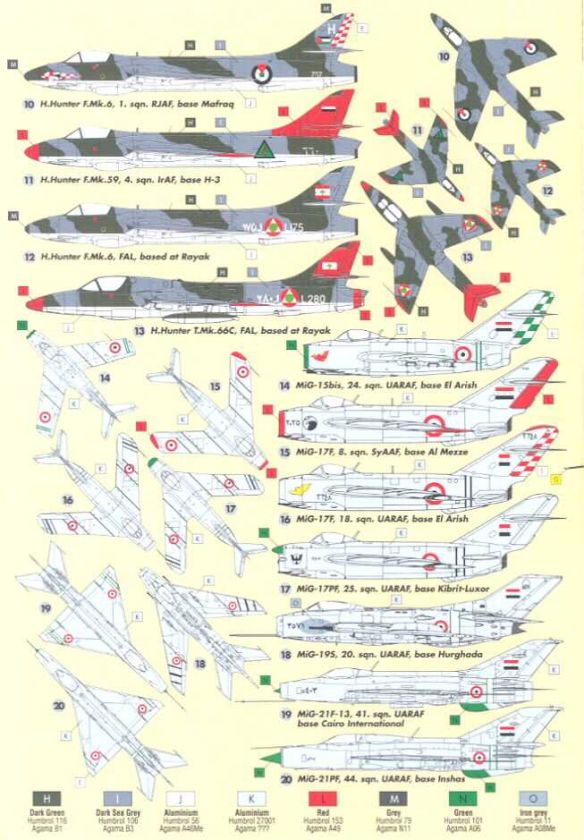 DP Caspar Decals 1/72 OPERATION MOKED June 1967  