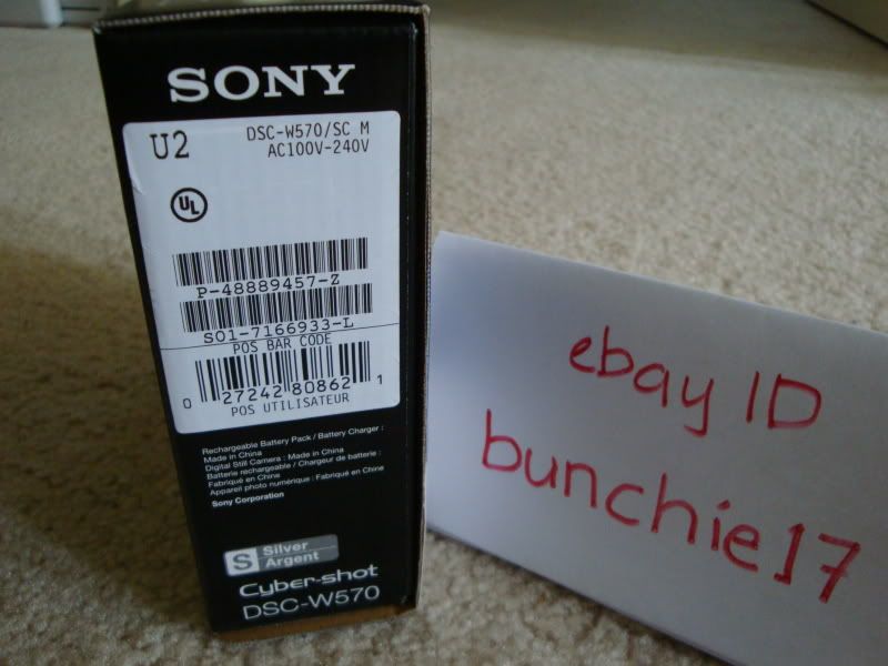 NEW SEALED SONY CYBER SHOT DSC W570 027242808621  