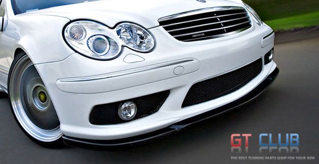 MERCEDES BENZ W203 C55 ONLY CARBON FRONT LIP SPOILER  