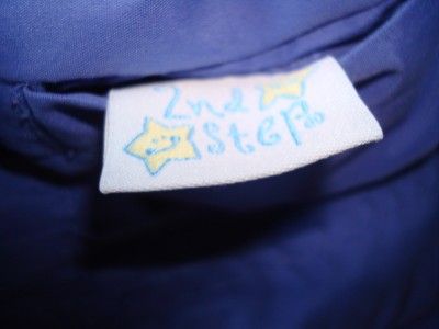 Girls 2nd Step Reversible Blue Jacket Size 18 Months  