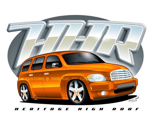 Chevy HHR Heritage High Roof T Shirt 2006 2007 2008  