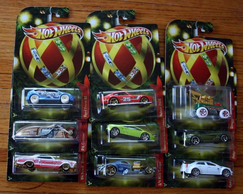 Hot Wheels Holiday Hot Rods 2011 Set of 9  