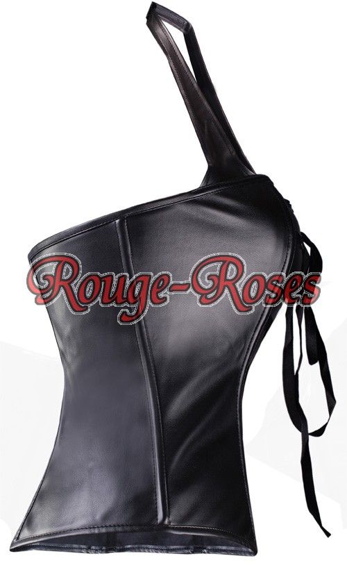 Sexy GOTHIC Genuine Leather CORSET Bustier S 6XL  