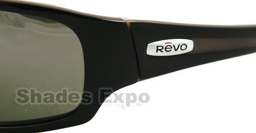 NEW REVO SUNGLASS POLARIZED RE 2043 01 BLACK CHECKPOINT 745016234635 