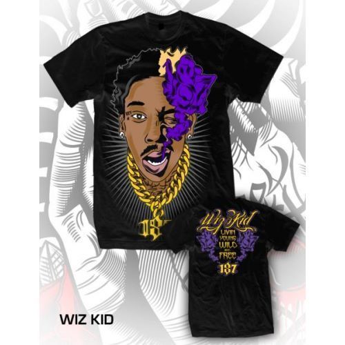 WIZ KID KHALIFA MENS SHIRT 187 INC CHICANO RAP 4XL  