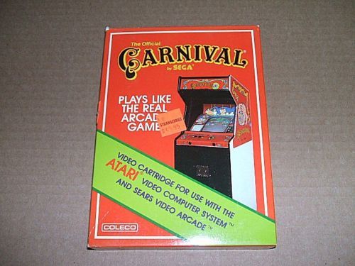 Carnival   Coleco   Atari 2600   New/Sealed Box  