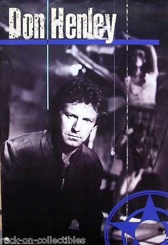 EAGLES DON HENLEY 1985 PERFECT BEAST PROMO POSTER  