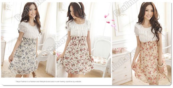 2012 New Korean Fashion Womens Stylish Chiffon Tunic Short Sleeve 