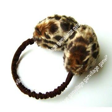 Leopard Print Earmuffs Ear warmers muffs earlap women  