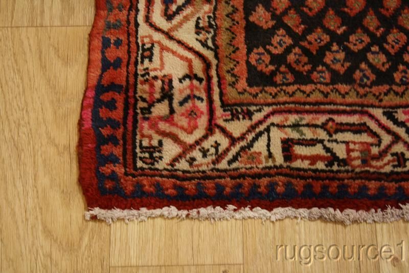 NAVY BLUE RUNNER 3X10 BOTEMIR PERSIAN ORIENTAL AREA RUG WOOL CARPET 