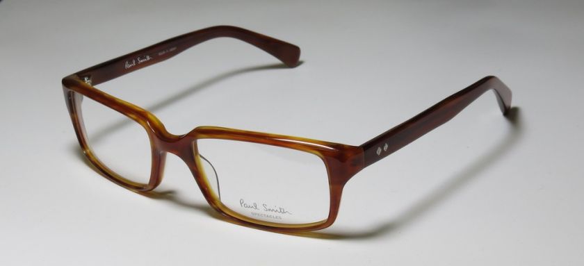 NEW PAUL SMITH 436 53 19 140 CARAMEL BROWN WAYFARER EYEGLASS/GLASSES 