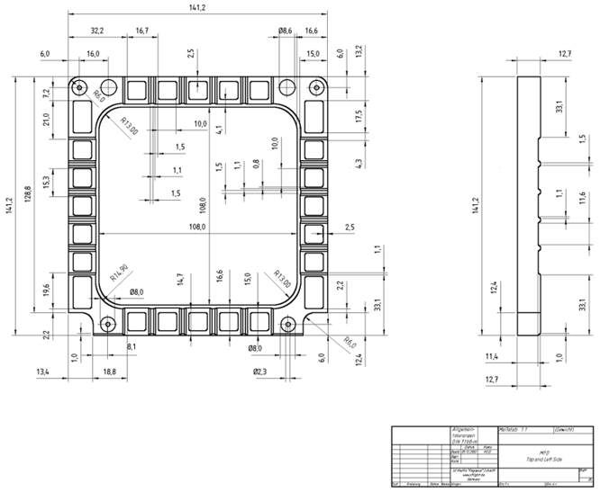 Plexiglas windows per MFD to insert one of the 3 pre printed 