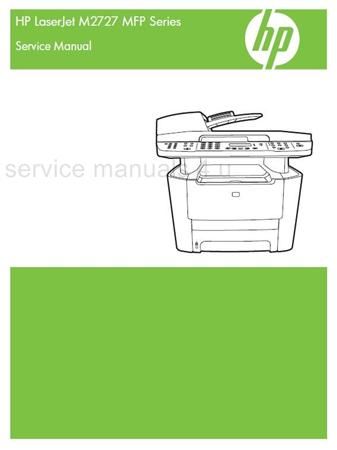 HP LaserJet M2727 Service & Repair Manual PDF  