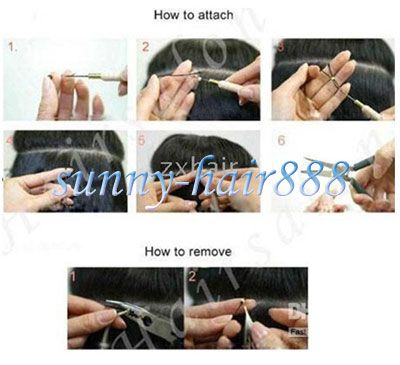 16Remy micro ring/loop human extensions200s#01, 80g &  