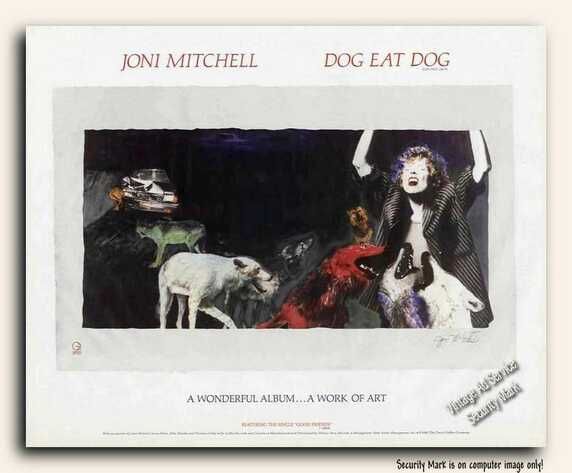 This scarce Joni Mitchell Advertisement looks good It is perfect for 