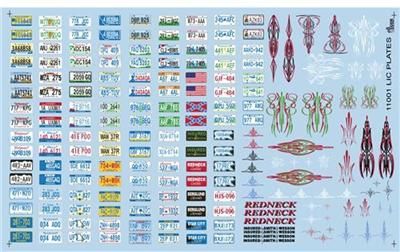   Lot/Decal Waterslide GOFER RACING DECALS RACE SHEET DECAL 124 11001