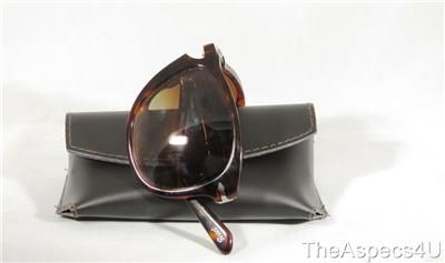 NWT PERSOL 714 SUNGLASSES FOLDING 24/51 SIZE 52  