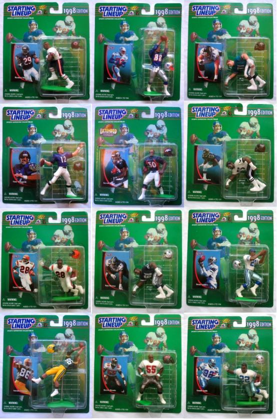 1998 SLU STARTING LINEUPS NFL FOOTBALL LOT 36 FIGURES  