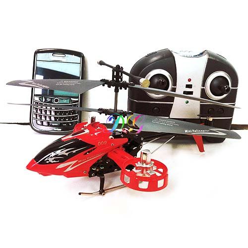 4CH Blue Metal Gyro Controller IR Control RC Helicopter  