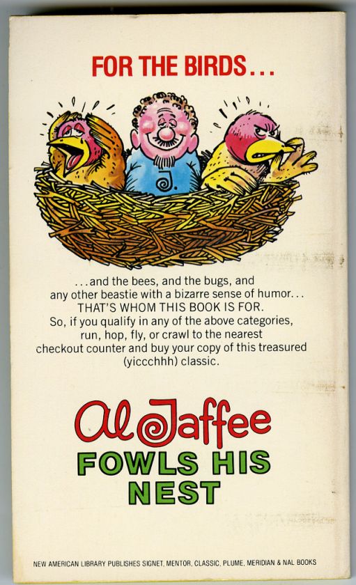 AL JAFFEE FOWLS HIS NEST   1st SIGNET BOOKS Print 1981  