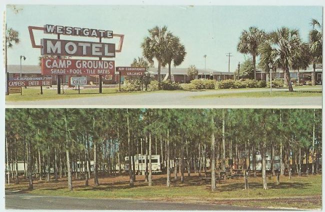 WESTGATE MOTEL PERRY FLORIDA FL 1982 POSTCARD (6227307836)  