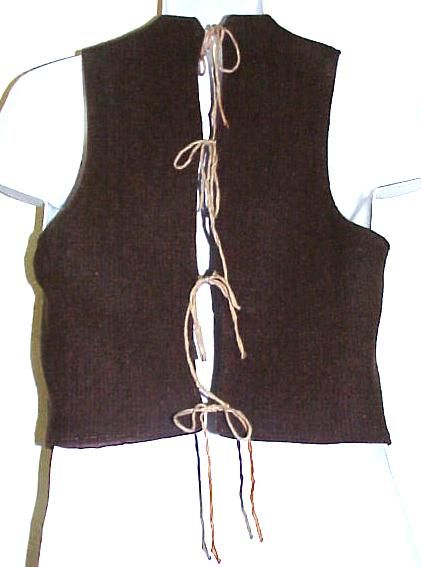 WESTERN FRONTIER COWBOY / GAMBLERS WOOL VEST 1800 C  