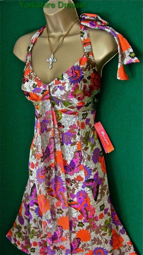 New Current MONSOON Silk KAI MAI Halter Dress   Asstd  