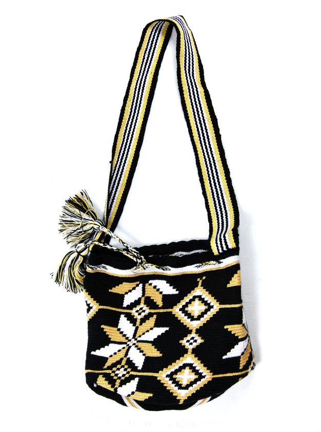 Wayuu Taya womens handmade woven cotton one of a kind handbag $160 New 