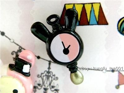 San X Sentimental Circus Elephant, Rabbit, Black Cat & Clock Fridge 