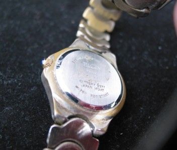 Elgin Quarts Womens Gold & Silver Adjustable Band Watch  