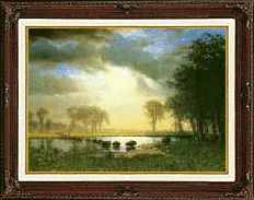 FRAMED Albert Bierstadt Buffalo Trail CANVAS Repro ART  