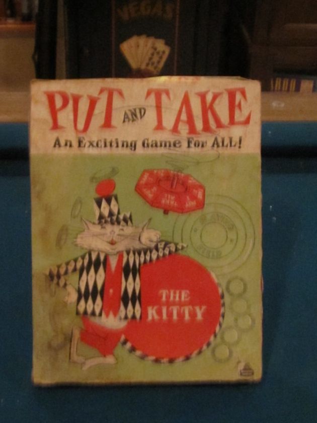 Vintage PUT AND TAKE Classic Game of Chance 1956  