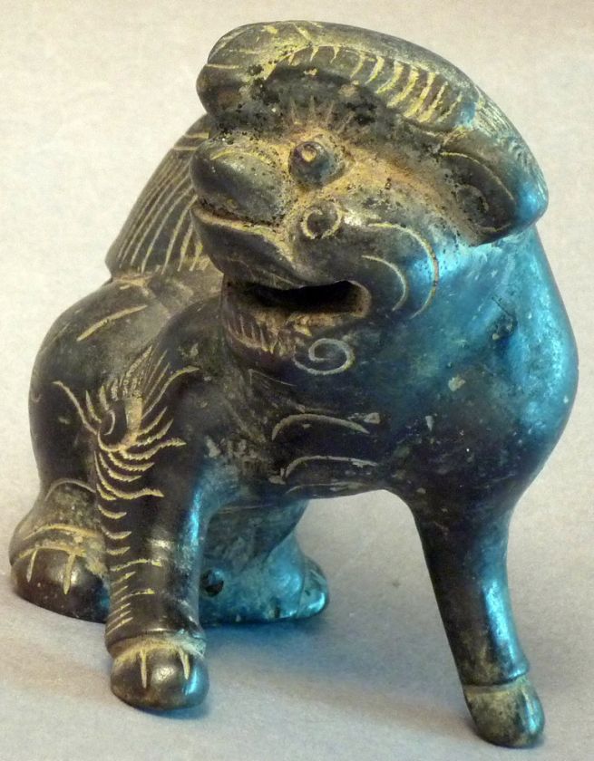   FOO DOG FU LION HOUSE PROTECTION GUARDIAN FIGURE VIETNAM ETHNIX  