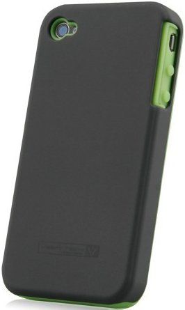 BLACK NAZTECH VERTEX SKIN CASE COVER FOR iPHONE 4 4G  