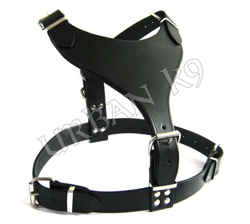 LEATHER DOG BODY HARNESS ROTTWEILER PITBULL BULLDOGS  