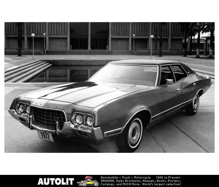 1972 Ford Gran Torino Hardtop Factory Photo  