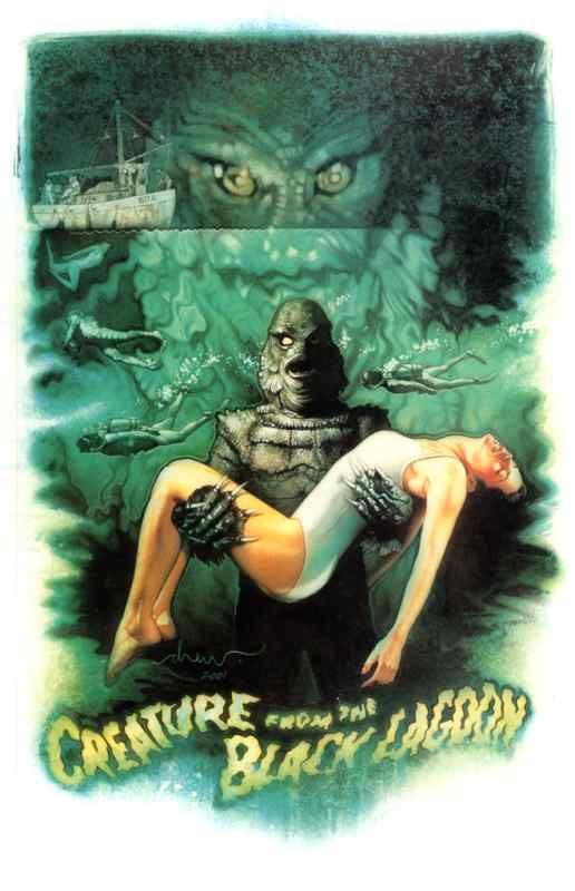   THE BLACK LAGOON POSTER  ARTWORK DREW STRUZAN  UNIK AT   