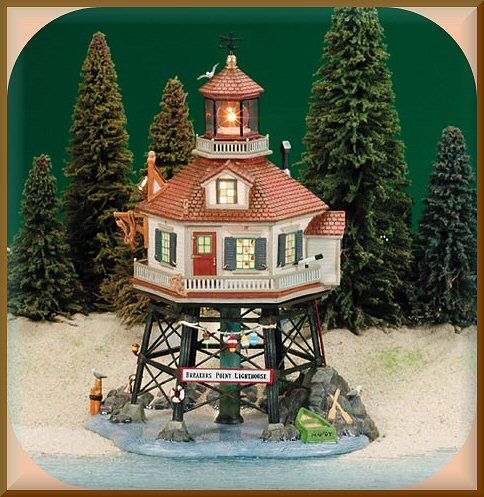 Breakers Point Lighthouse Dept. 56 New England Village D56 NEV  