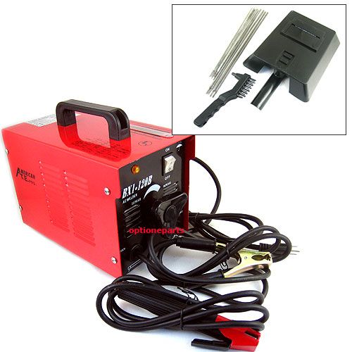 120AMP AC ARC WELDER WELDING MACHINE ELECTRODE HELMET  