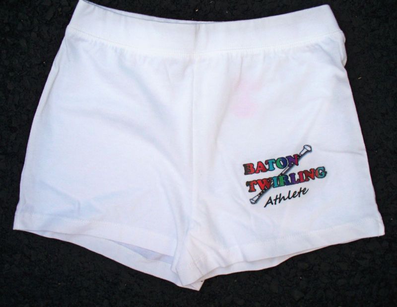 BATON TWIRLING SHORTS, BATON TWIRLING ATHLETE, GIRLS  